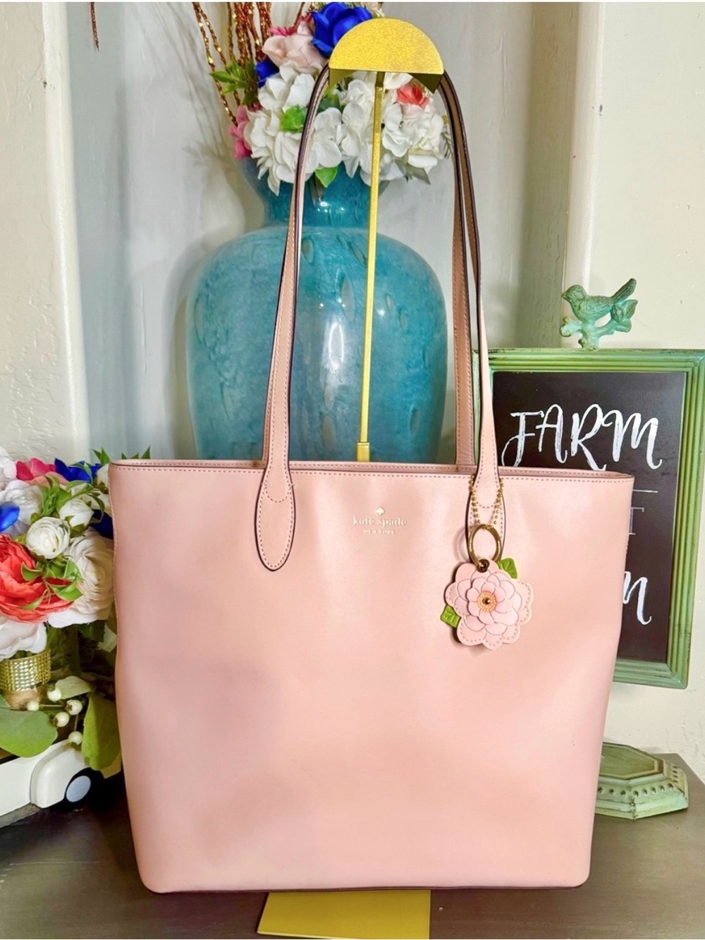 Kate Spade Kerri Medium Tote Pink Soft Leather - NWOT